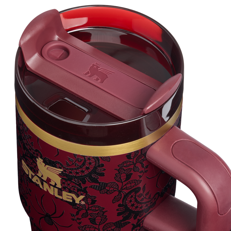 Stanley 1913 Halloween Quencher®  H2.0 Flowstate™ Tumbler | 20 OZ in Bordeaux Lace | Lid Detailed View