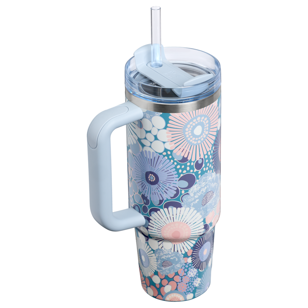Stanley 1913 The Quencher H2.0 Flowstate™ Tumbler 30 OZ in Blue Dream Wildflower