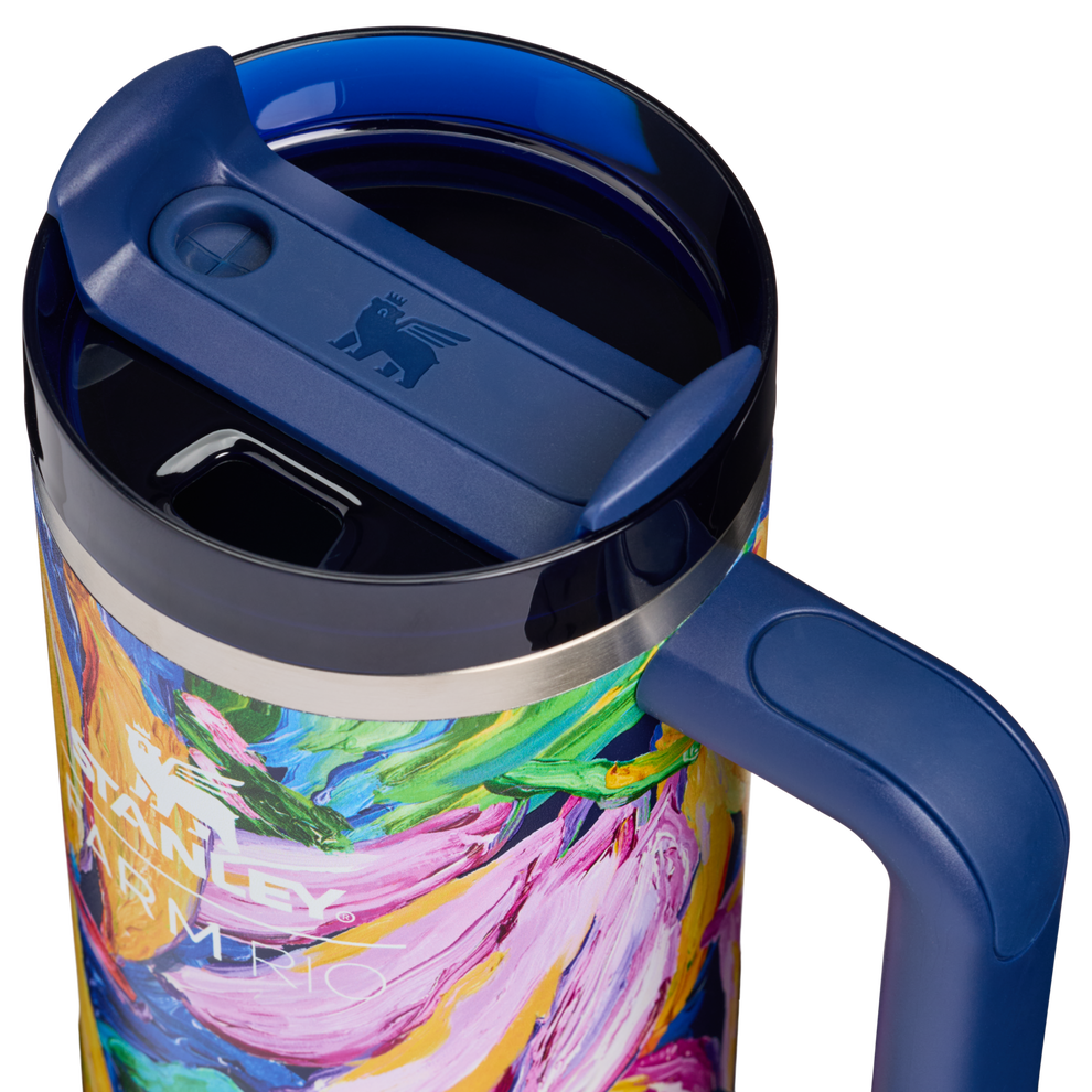 Stanley 1913 Stanley 1913 x FARM Rio Quencher® H2.0 Flowstate™ Tumbler 30 OZ in Farm Rio Painted Bananas | Lid Detailed View