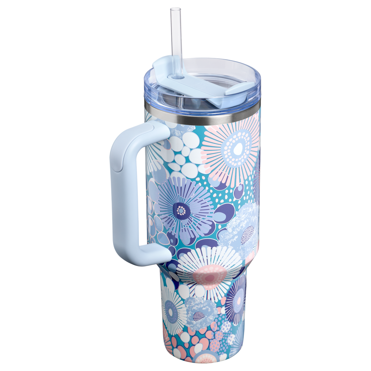 Stanley 1913 The Quencher H2.0 FlowState™ Tumbler  40 OZ in Blue Dream Wildflower