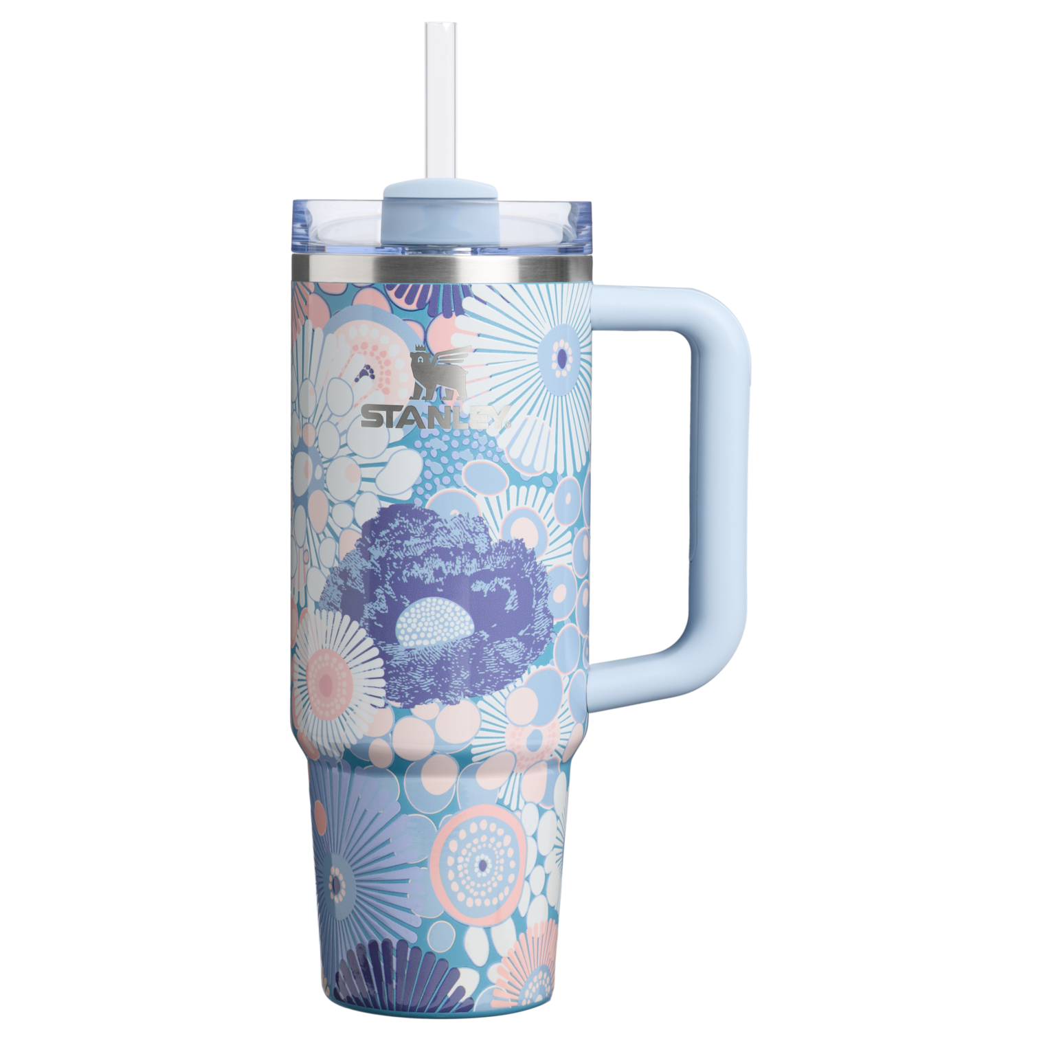 Stanley 1913 The Quencher H2.0 Flowstate™ Tumbler 30 OZ in Blue Dream Wildflower | Front View