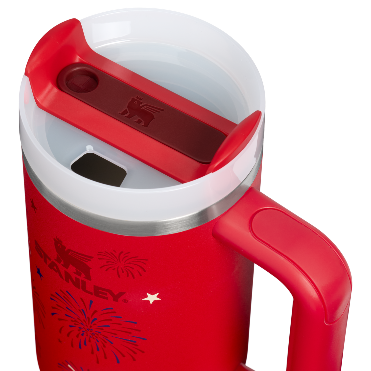 Stanley 1913 The Quencher H2.0 Flowstate™ Tumbler 30 OZ in Chili Red Fireworks | View 2