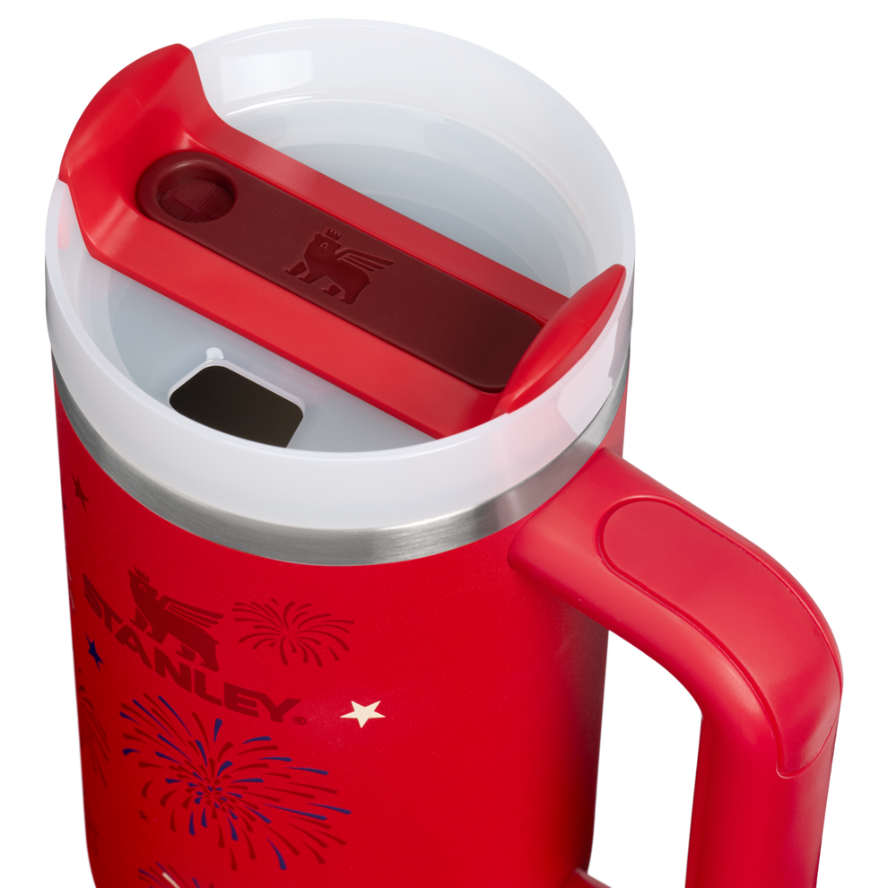Stanley 1913 The Quencher H2.0 Flowstate™ Tumbler 30 OZ in Chili Red Fireworks
