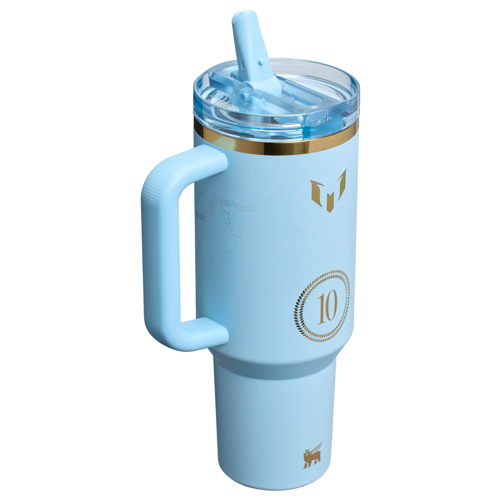 Stanley 1913 The Messi x Stanley Quencher ProTour Flip Straw Tumbler 40 OZ in Messi Striker Blue