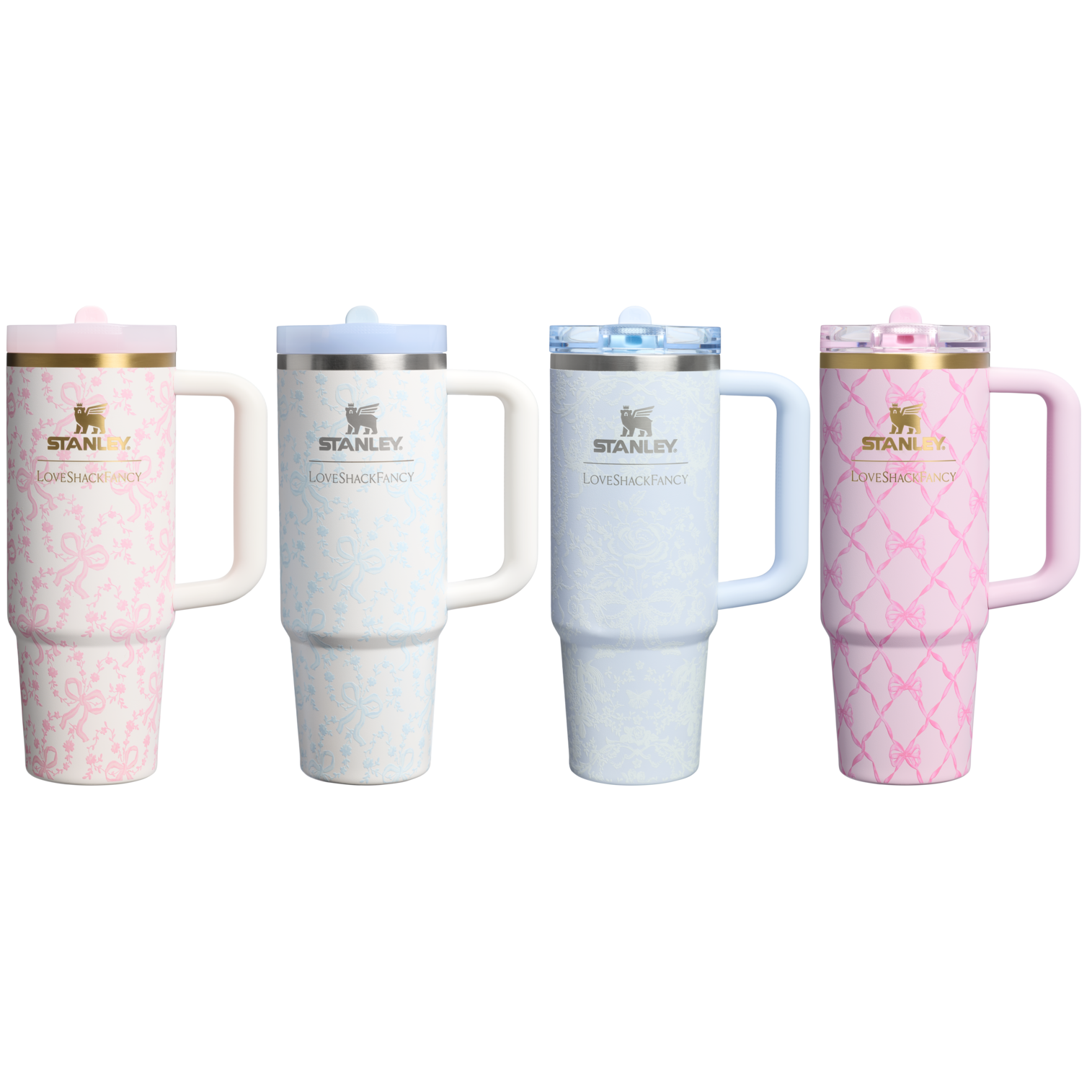 Stanley 1913 Stanley 1913 x LoveShackFancy Holiday The Quencher ProTour Set 4-pack 30 OZ in Multi | Front View