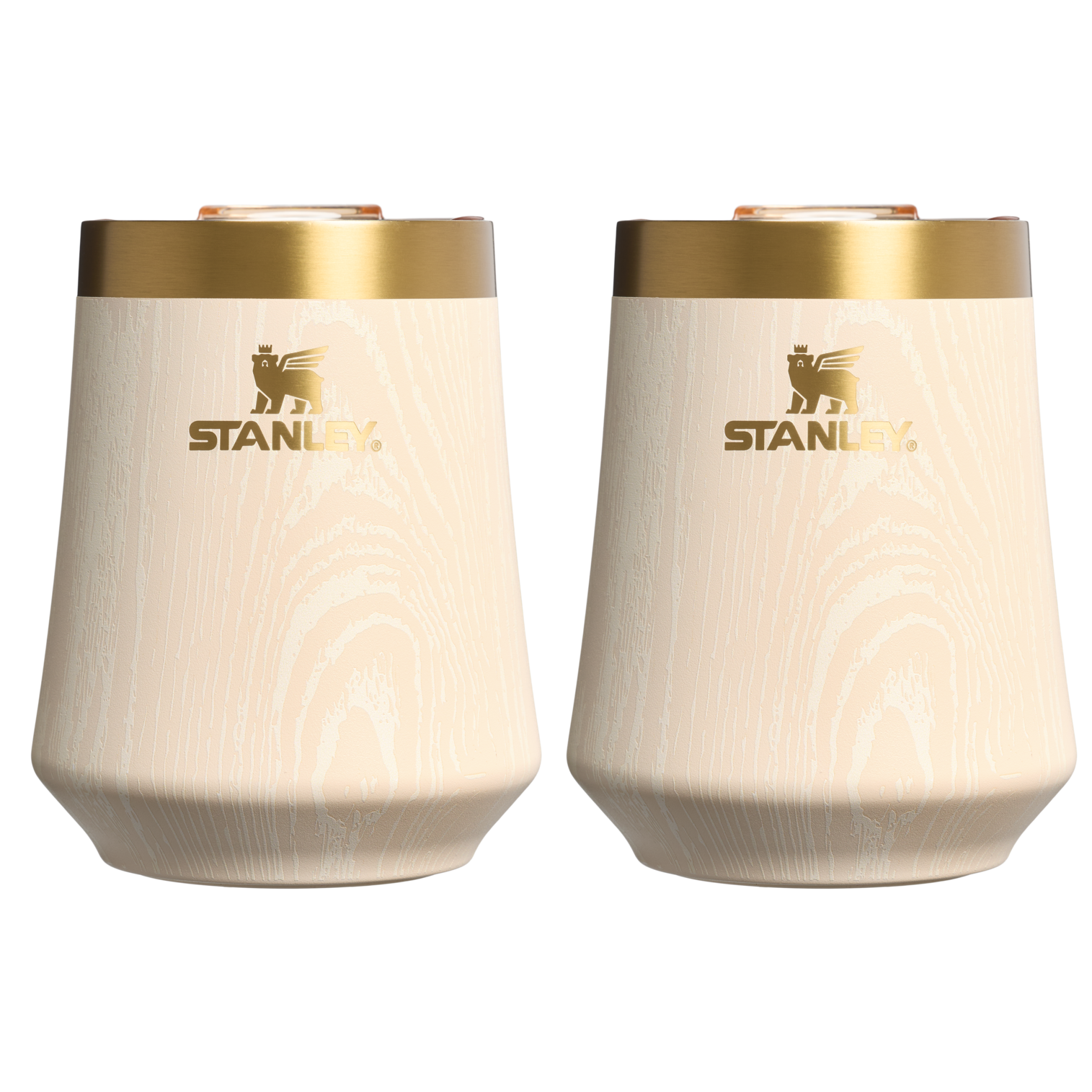 Stanley 1913 The Cheers & Cheer Reserve Wine Tumbler 11 OZ (2-pack) in Birch Woodgrain