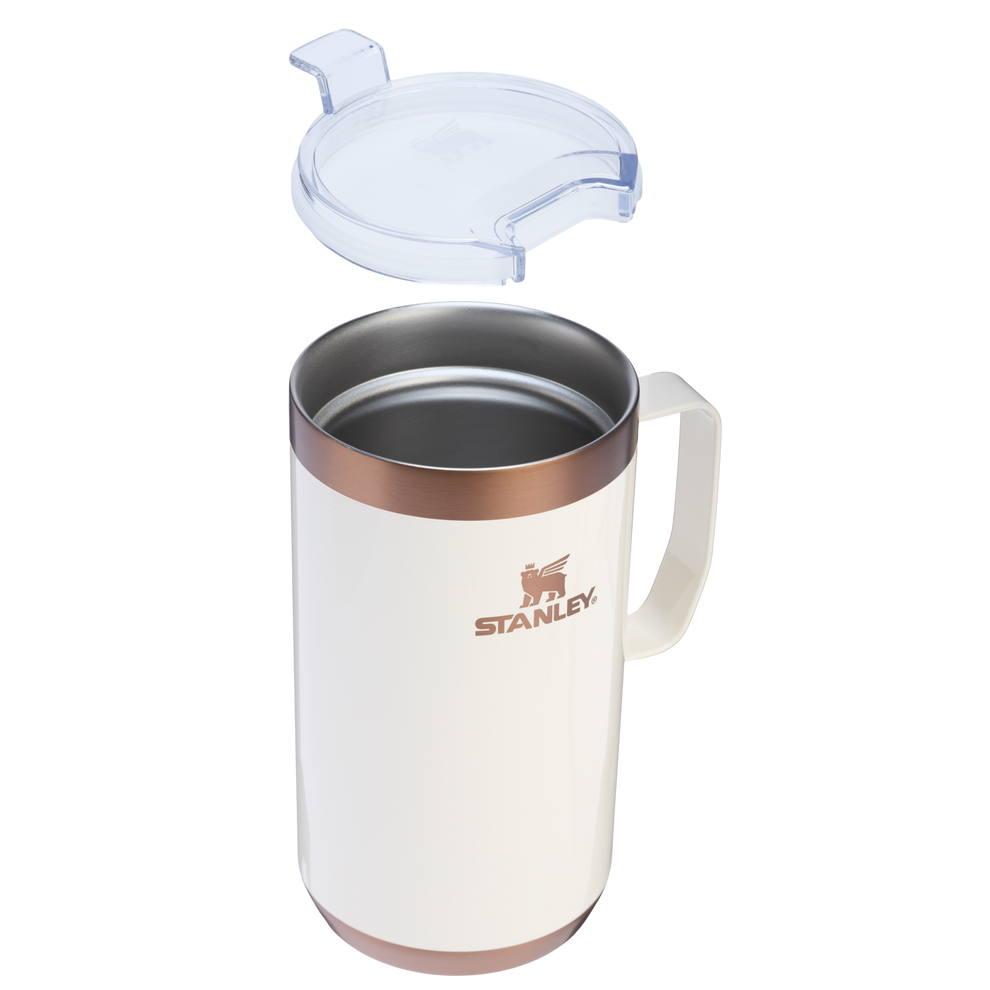 Stanley 1913 The Holiday Stay-Hot Camp Mug 24 OZ in Gilded Marshmallow
