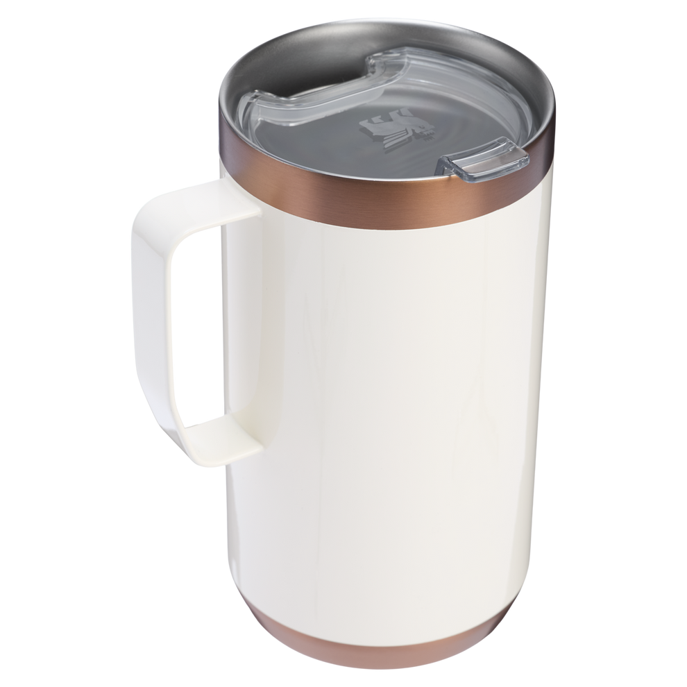 Stanley 1913 The Holiday Stay-Hot Camp Mug 24 OZ in Gilded Marshmallow