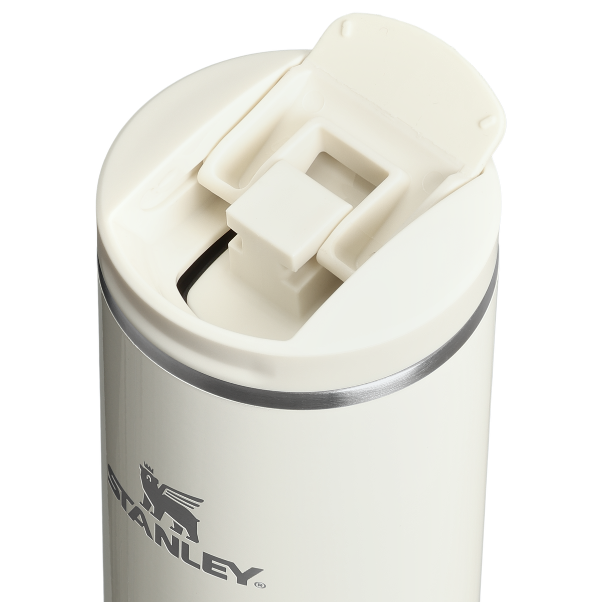 Stanley 1913 The Transit Flip Top Mug 20 OZ in Cream Gloss | Front View