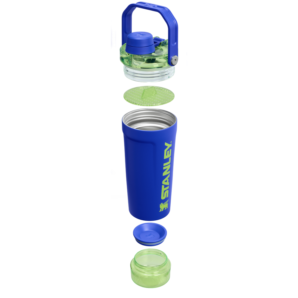 Stanley 1913 The Vitalize™ Shaker Bottle 20 OZ in Cobalt Chartreuse | Detailed View