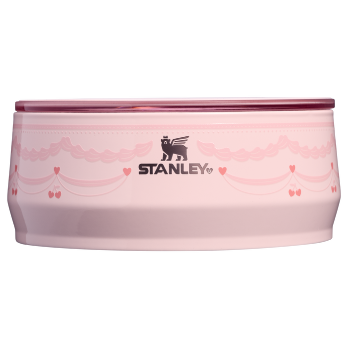 Stanley 1913 The Valentine’s Day Everyday Pet Bowl 3-Cup 24 OZ in Pink Velvet Cake