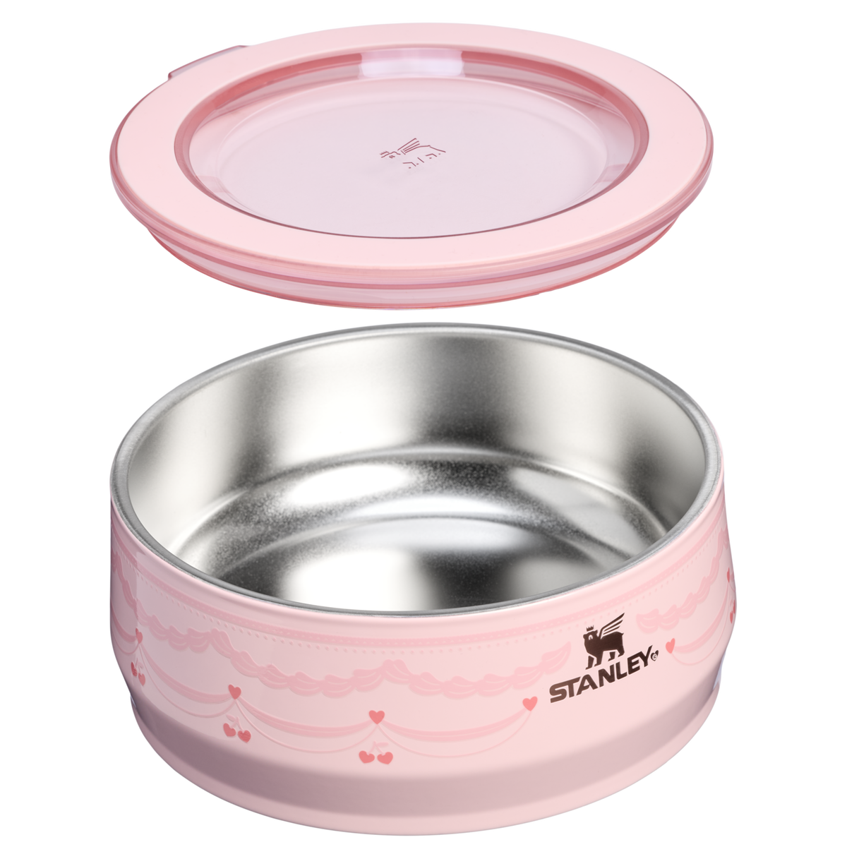 Stanley 1913 The Valentine’s Day Everyday Pet Bowl 3-Cup 24 OZ in Pink Velvet Cake