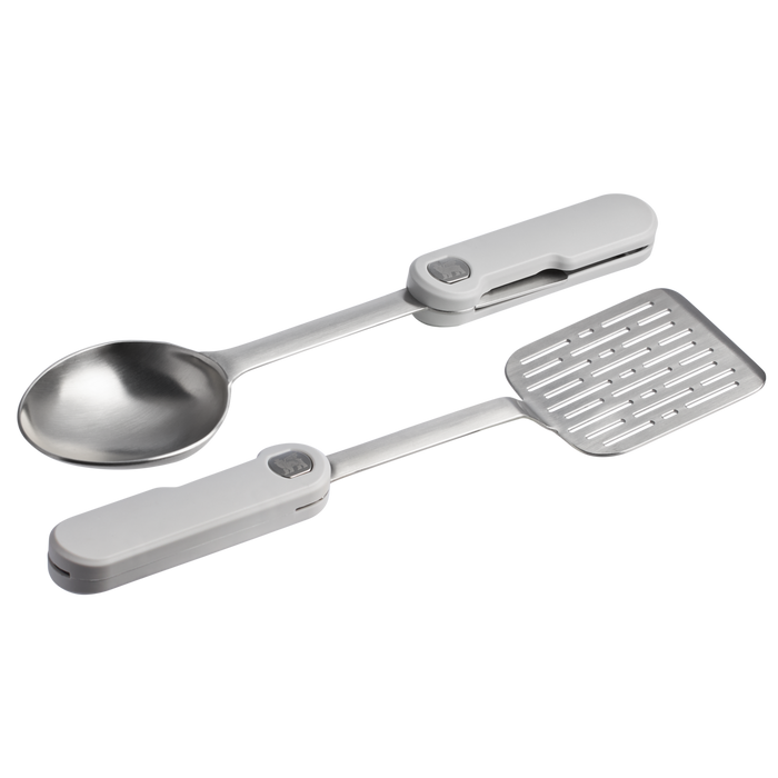 Stanley 1913 The Wildfare Pro Fold & Go Utensil Set 2-piece set in Pale Pebble