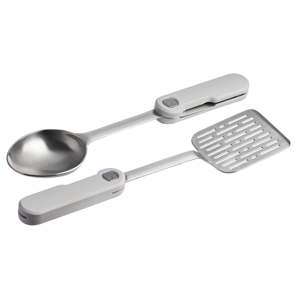 Stanley 1913 The Wildfare Pro Fold & Go Utensil Set 2-piece set in Pale Pebble