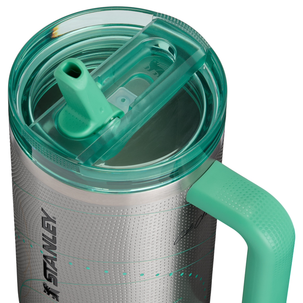 Stanley 1913 Stanley 1913 x Caitlin Clark Quencher® ProTour Flip Straw Tumbler 40 OZ in Caitlin Clark Future | Lid Detailed View