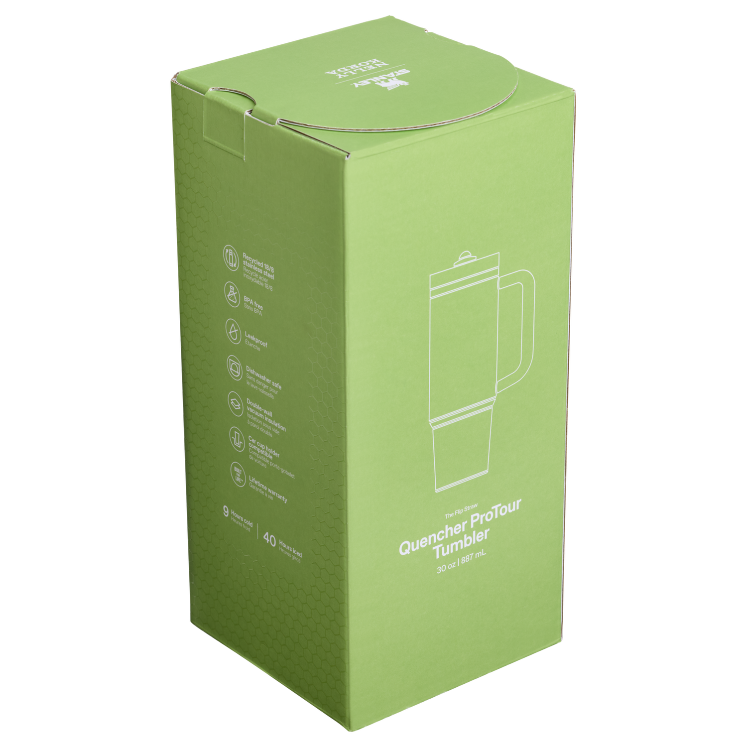 Stanley 1913 The Stanley 1913 x Nelly Korda Quencher® ProTour Flip Straw Tumbler 30 OZ in Nelly Korda Pinstripe | View 7