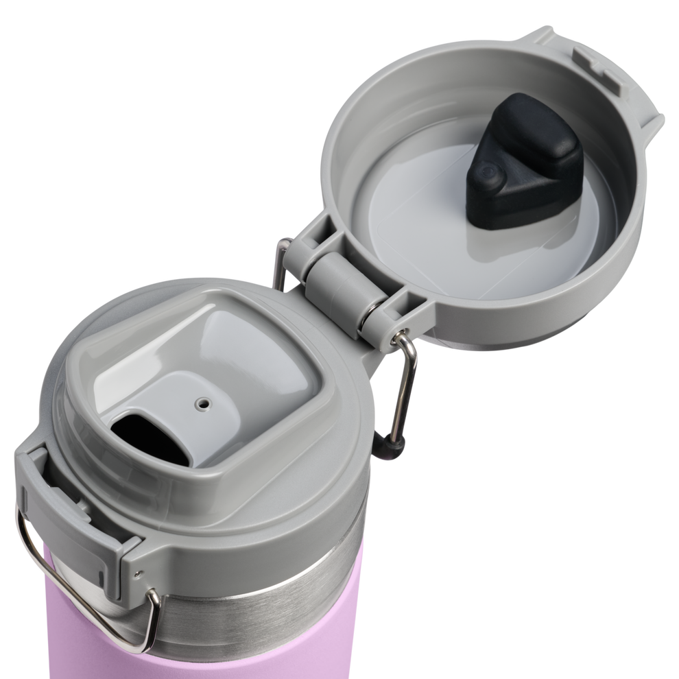 Stanley 1913 The Quick Flip Go Bottle 24 OZ in Soft Orchid | Lid Detailed View
