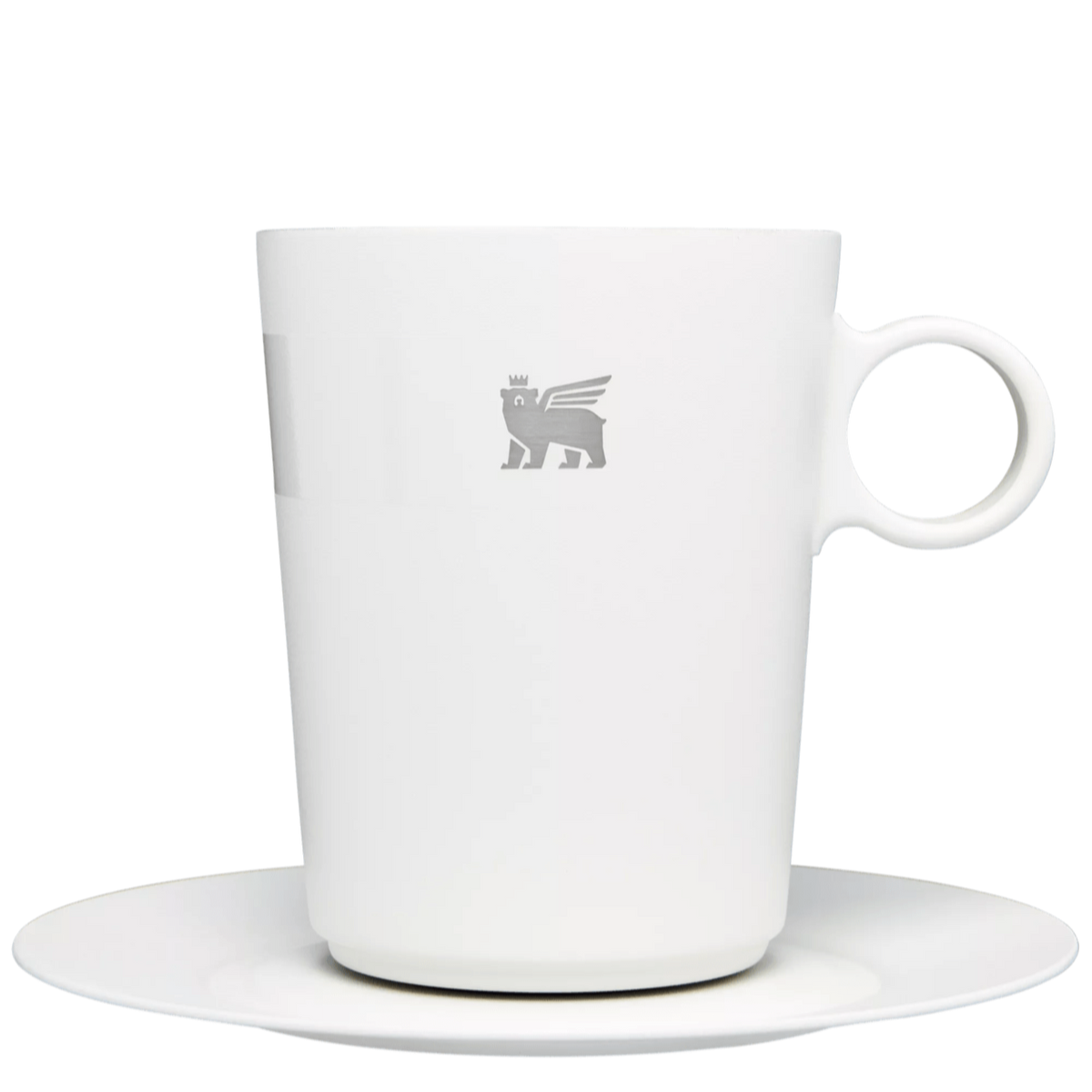 Stanley 1913 The DayBreak Café Latte Cup & Stillness Saucer 10.6 OZ in Pale Stone